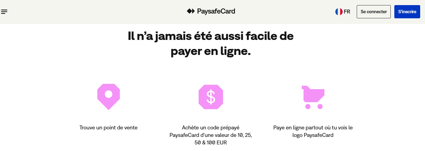 Étapes détaillées pour effectuer facilement un dépôt avec un ticket prépayé Paysafecard.
